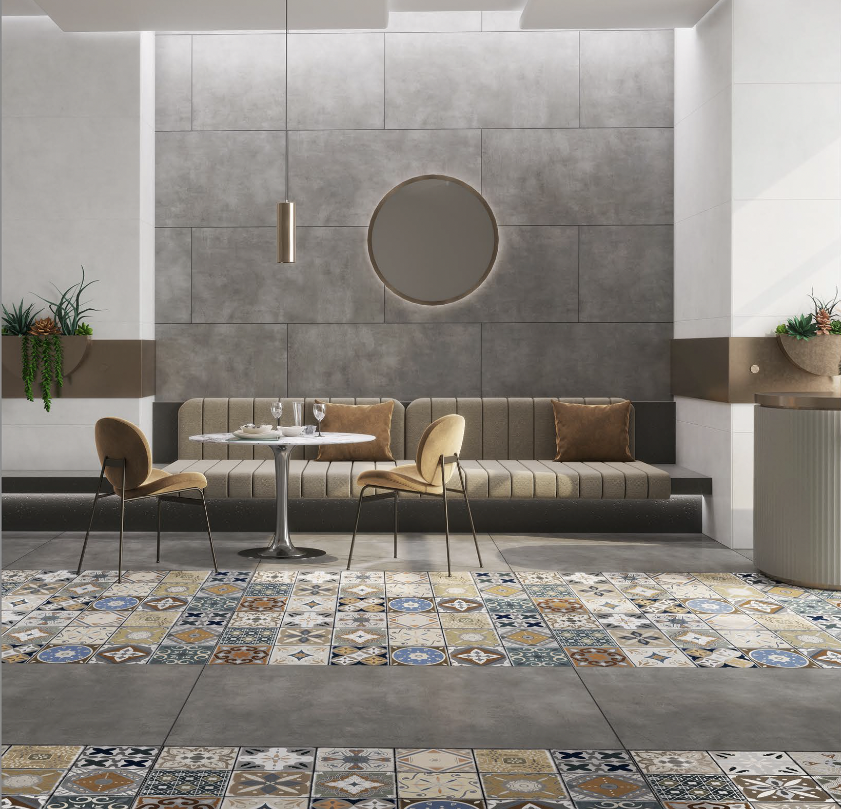 What is porcelain mosaic tile?